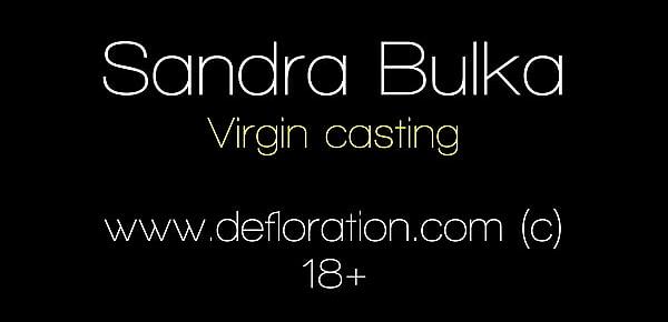  Virgin casting and masturbation of chubby Sandra Bulka